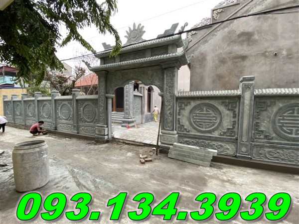 Mẫu cổng đá từ đường đẹp^2025